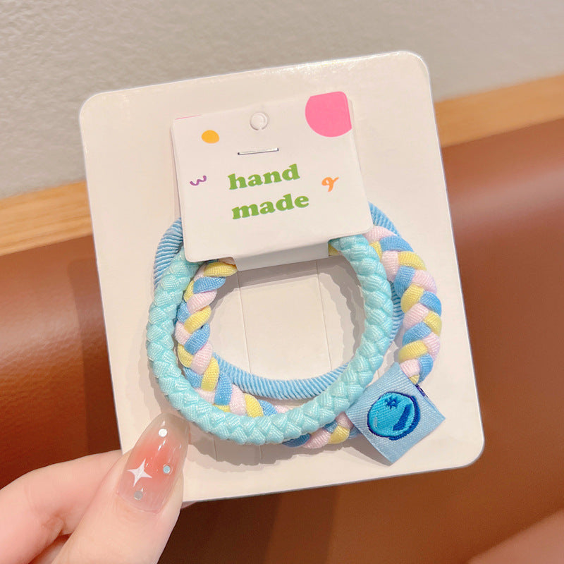 Wholesale Children's Elastic, Durable, and Non Damaging Headband with Ponytail and Rubber Hair Rope